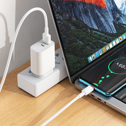 Kabel za podatke in polnjenje USB-A - USB-C Borofone BX110 Beneficio, 18W, 1m, Bel