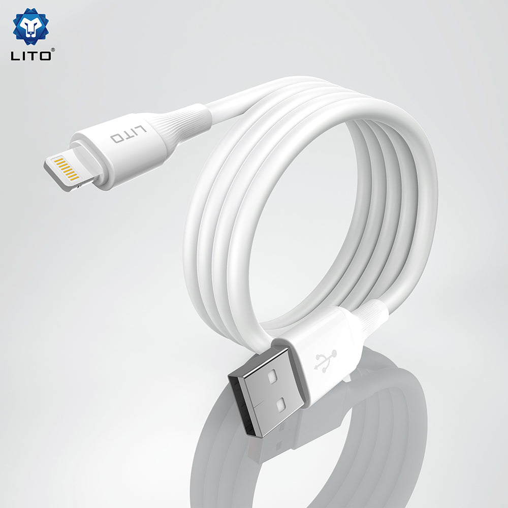 Kabel za podatke in polnjenje USB-A - USB-C Lito LD06T, 18W, 1m, Bel