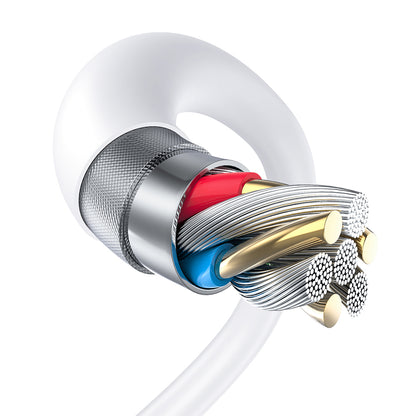 Kabel za podatke in polnjenje USB-A - USB-C Lito LD06T, 18W, 1m, Bel
