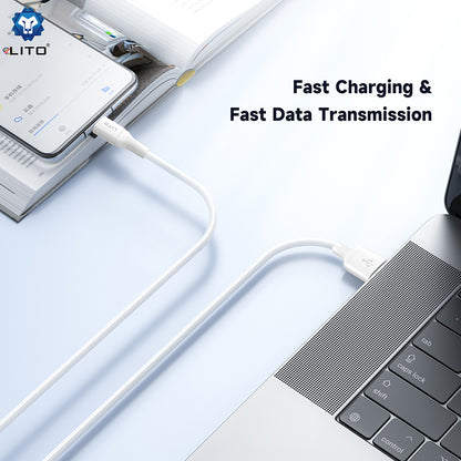 Kabel za podatke in polnjenje USB-A - USB-C Lito LD06T, 18W, 1m, črn