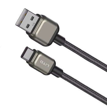 Kabel za podatke in polnjenje USB-A - USB-C Lito LD17, 18W, 1m, črn.