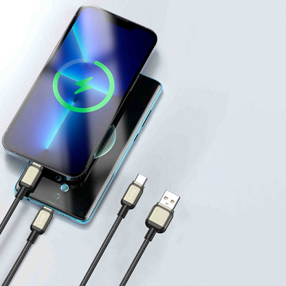 Kabel za podatke in polnjenje USB-A - USB-C Lito LD17, 18W, 1m, črn.