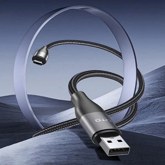 Kabel za podatke in polnjenje USB-A - USB-C Lito LD23T, 18W, 1m, Siv