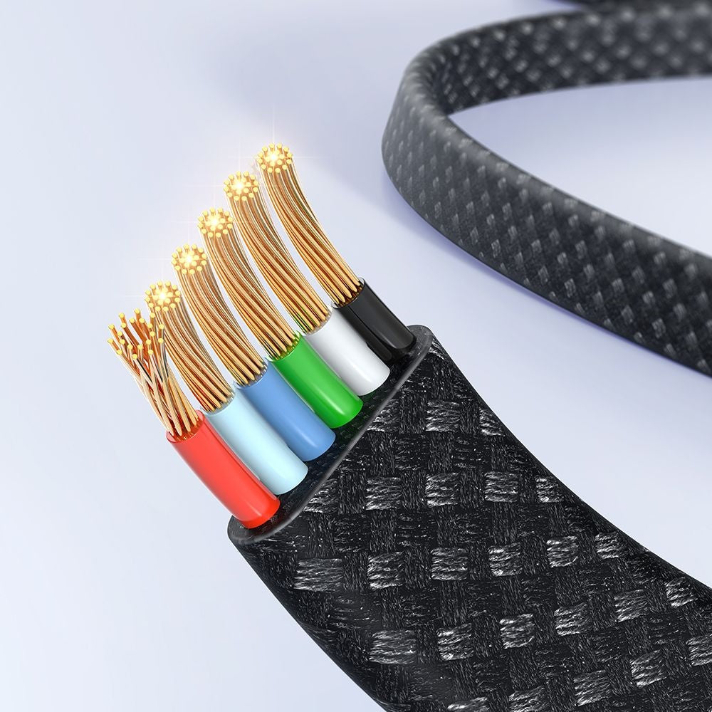 Kabel za podatke in polnjenje USB-A - USB-C McDodo CA-4980 Rythm Display, 100W, 1.2m, črn