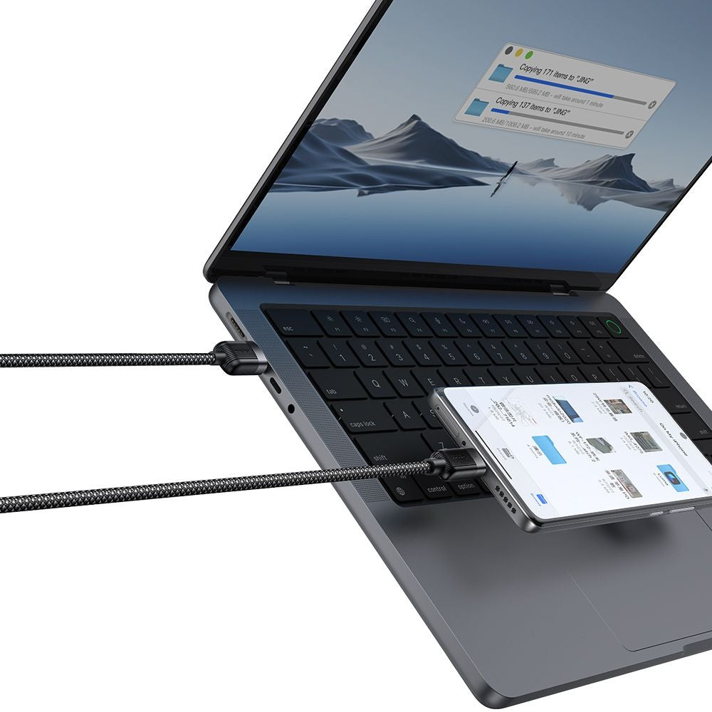 Kabel za podatke in polnjenje USB-A - USB-C McDodo CA-5650 Self Winding, 66W, 1.2m, črn