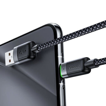 Kabel za podatke in polnjenje USB-A - USB-C McDodo CA-5650 Self Winding, 66W, 1.2m, črn