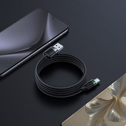 Kabel za podatke in polnjenje USB-A - USB-C McDodo CA-5650 Self Winding, 66W, 1.2m, črn