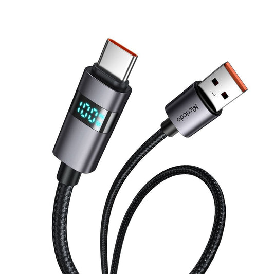 Kabel za podatke in polnjenje USB-A - USB-C McDodo CA-6520 Display, 100W, 1.2m, črn