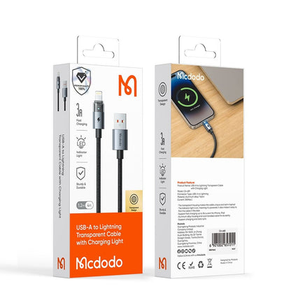 USB-A to USB-C Data and Charging Cable McDodo CA-6892, 66W, 1.2m, White