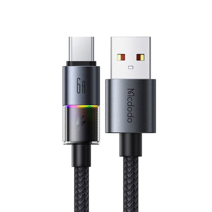Kabel za podatke in polnjenje USB-A - USB-C McDodo CA-8180 Colorful, 66W, 1.2m, črn