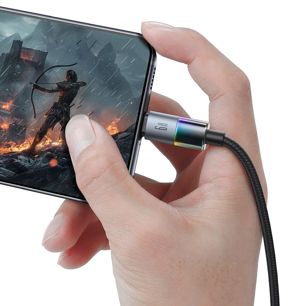 Kabel za podatke in polnjenje USB-A - USB-C McDodo CA-8180 Colorful, 66W, 1.2m, črn