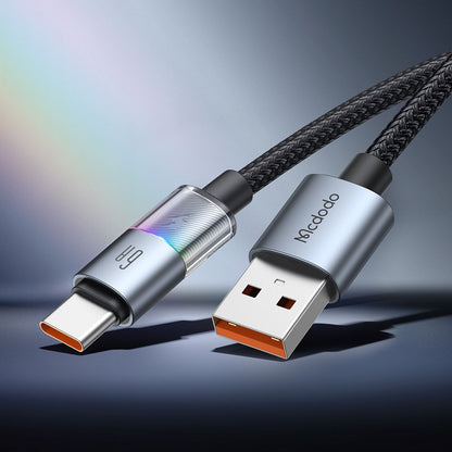 Kabel za podatke in polnjenje USB-A - USB-C McDodo CA-8180 Colorful, 66W, 1.2m, črn