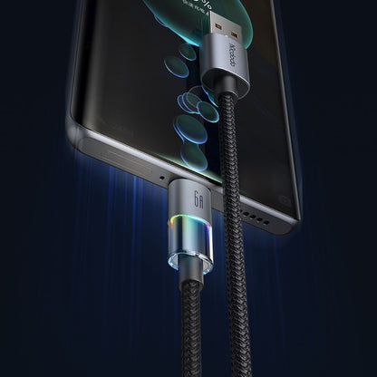 Kabel za podatke in polnjenje USB-A - USB-C McDodo CA-8180 Colorful, 66W, 1.2m, črn