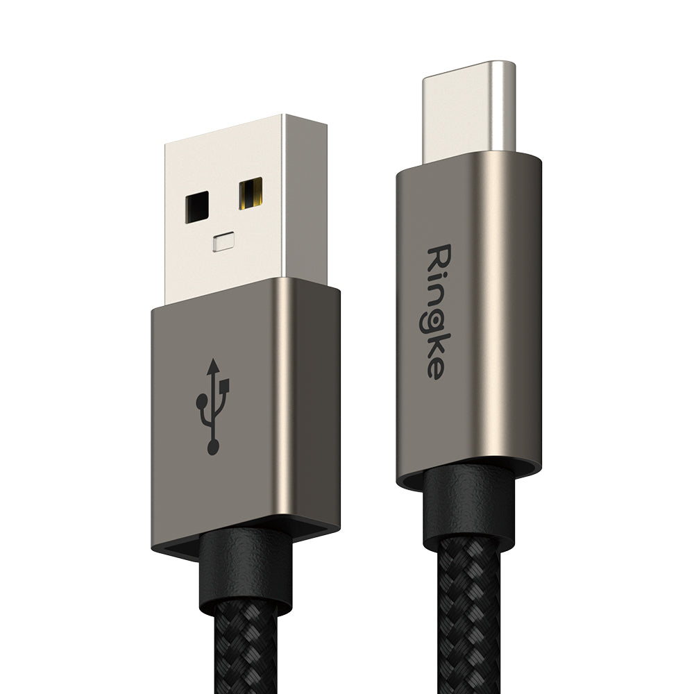 Kabel za podatke in polnjenje USB-A - USB-C Ringke, 60W, 2m, črn