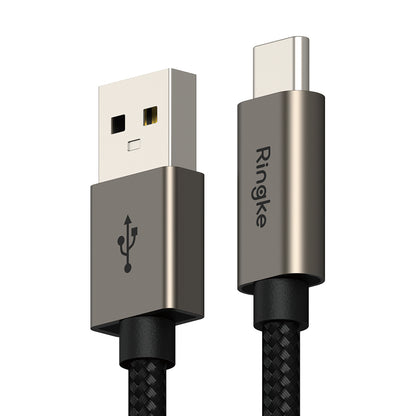 Kabel za podatke in polnjenje USB-A - USB-C Ringke, 60W, 2m, črn