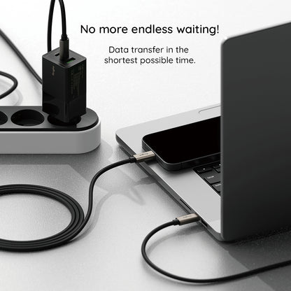 Kabel za podatke in polnjenje USB-A - USB-C Ringke, 60W, 2m, črn