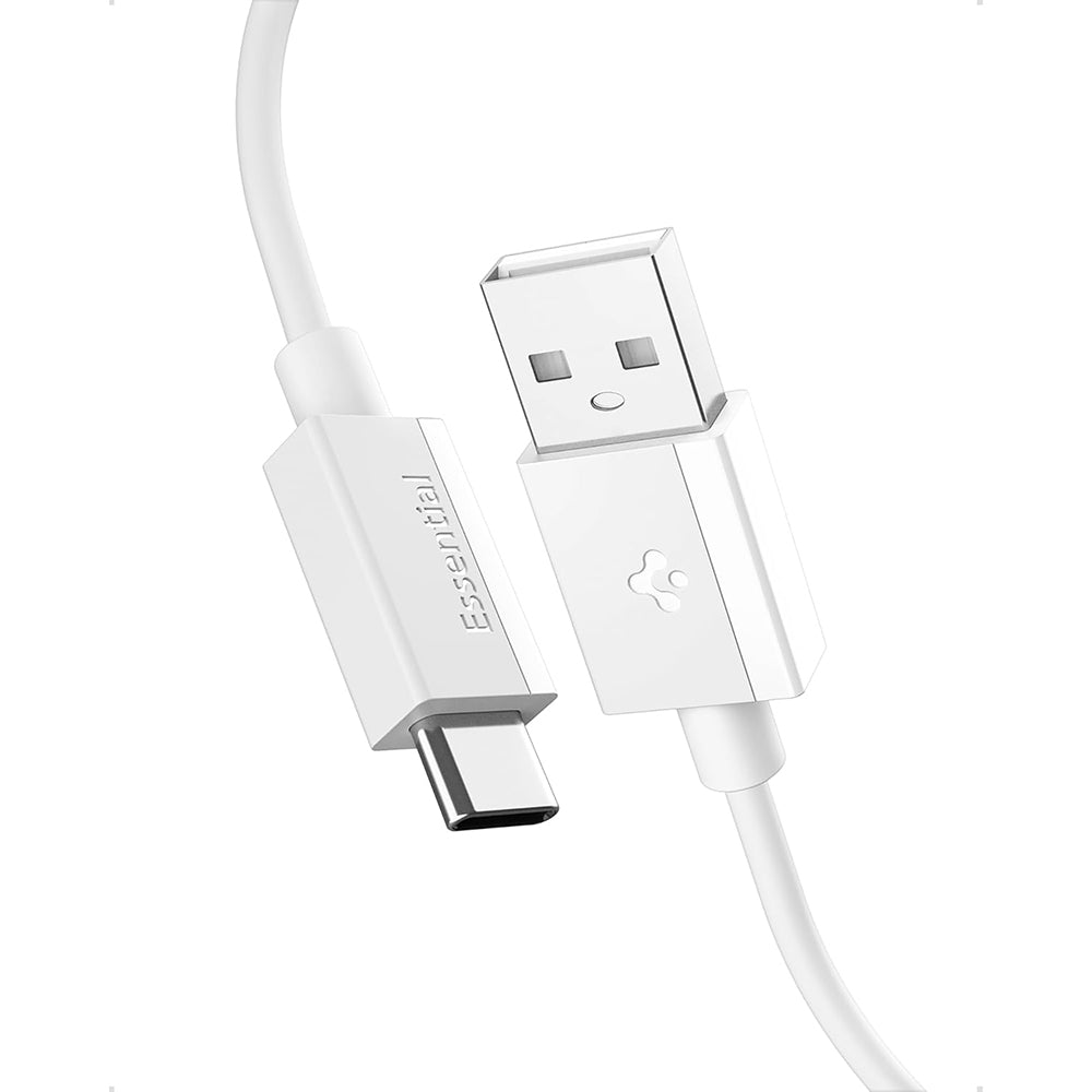 Podatkovni in polnilni kabel USB-A - USB-C Spigen EB6015AC, 60W, 1,5 m, bel ACA10413