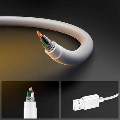 Podatkovni in polnilni kabel USB-A - USB-C Spigen EB6015AC, 60W, 1,5 m, bel ACA10413