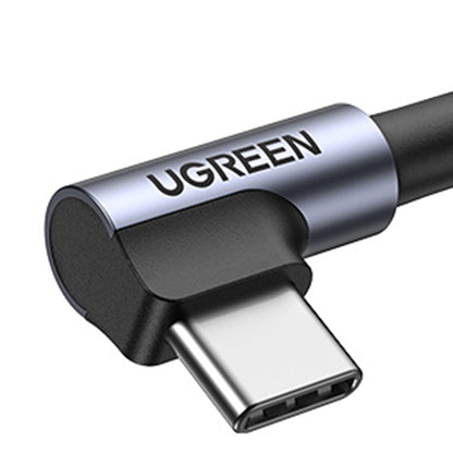 Kabel za podatke in polnjenje USB-A - USB-C UGREEN US284 Angled, 18W, 0.5m, Siv