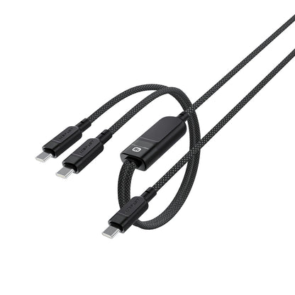 Kabel za prenos podatkov in polnjenje USB-C - 2 x USB-C Acefast C5-11, 100W, 1.2m, črn