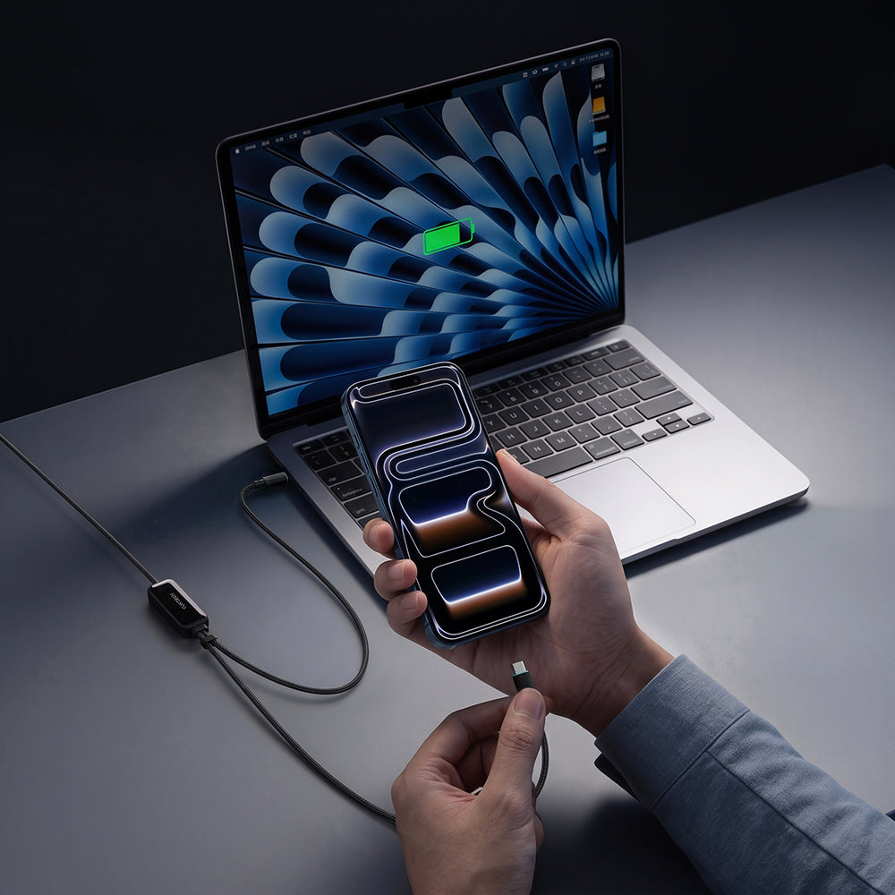USB-C podatkovni in polnilni kabel - 2 x USB-C Cuktech C2C615, 140W, 1,5 m, črn CKC2C615GLBK