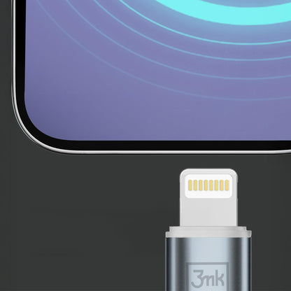 USB-C - Lightning podatkovni in polnilni kabel 3MK Hyper N, 27W, 1m, bel