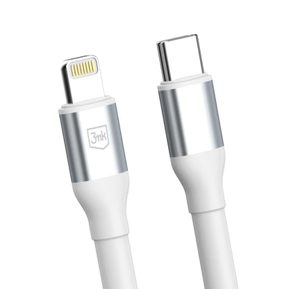 USB-C - Lightning podatkovni in polnilni kabel 3MK Hyper N, 27W, 1m, bel