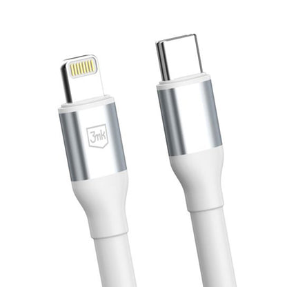 USB-C - Lightning podatkovni in polnilni kabel 3MK Hyper N, 27W, 2m, bel