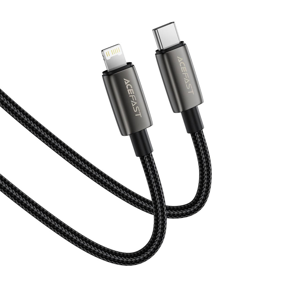 Kabel za podatke in polnjenje USB-C - Lightning Acefast C23-01, 30W, 1.2m, črn