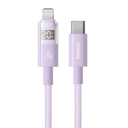 Kabel za podatke in polnjenje USB-C - Lightning Baseus Display 2, 20W, 2m, Vijolična P10382703511-01