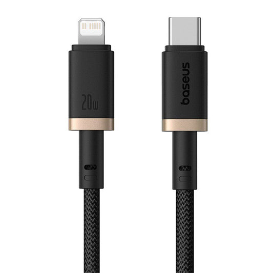 Kabel za prenos podatkov in polnjenje USB-C - Lightning Baseus Dura Series, 20W, 1m, Zlato Črn P10377800U01-03
