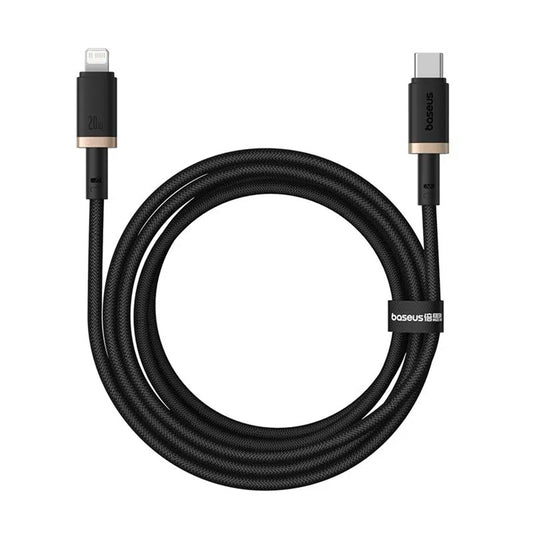Kabel za podatke in polnjenje USB-C - Lightning Baseus Dura Series, 20W, 2m, Zlato Črn P10377800U01-02