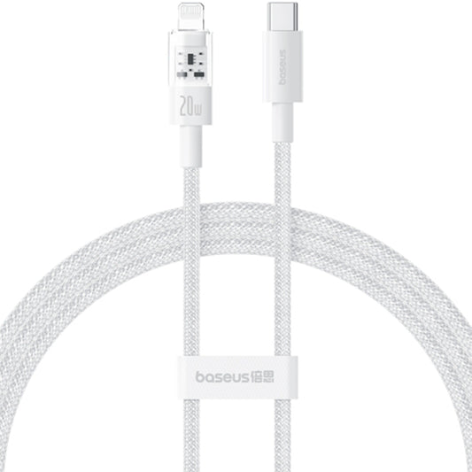 Kabel za podatke in polnjenje USB-C - Lightning Baseus Gem, 20W, 2m, Bel P10373001211-01