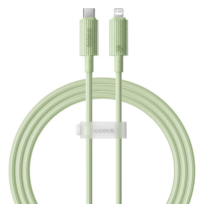 Kabel za podatke in polnjenje USB-C - Lightning Baseus Habitat, 20W, 2m, zelen P10360201631-01