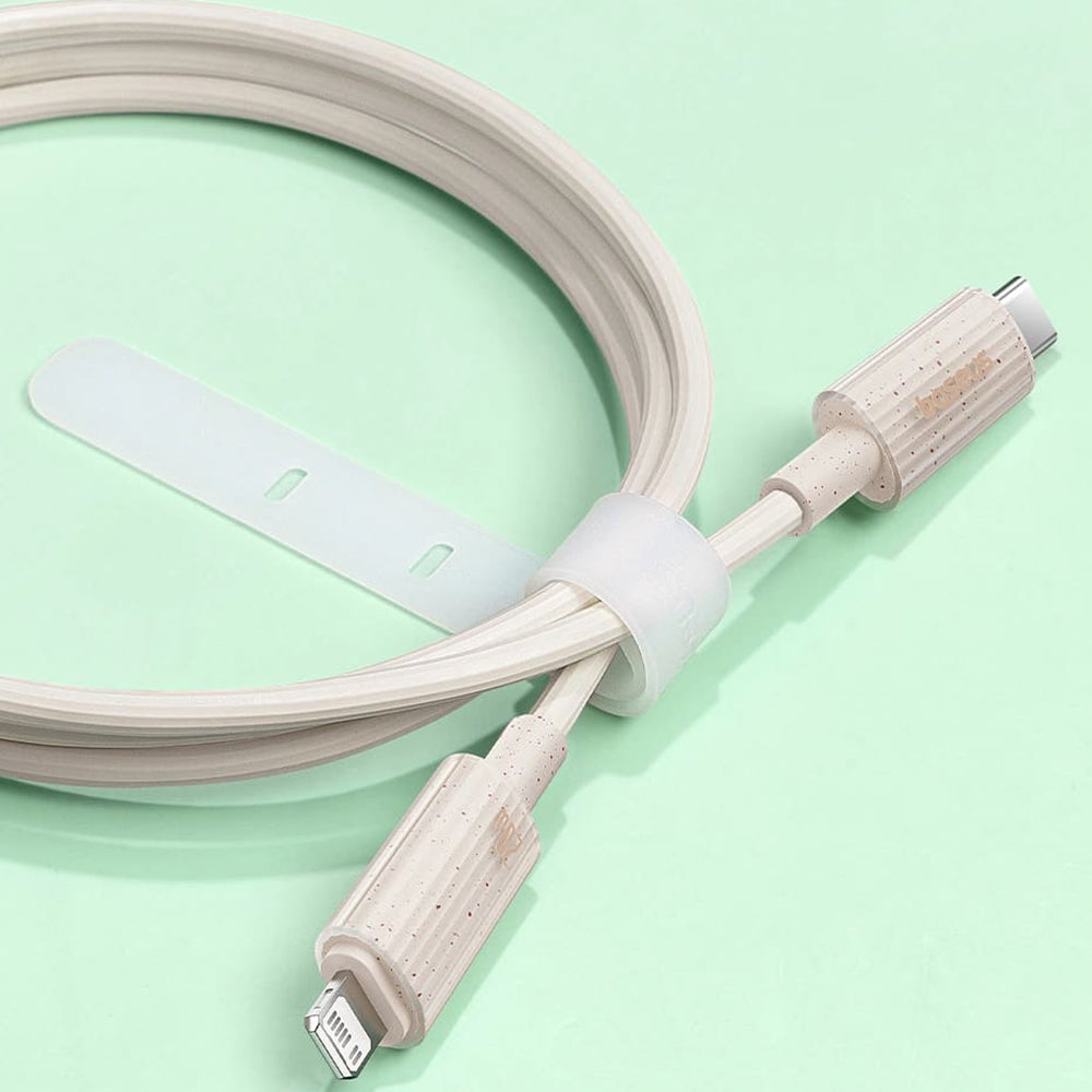 Kabel za podatke in polnjenje USB-C - Lightning Baseus Habitat, 20W, 2m, zelen P10360201631-01