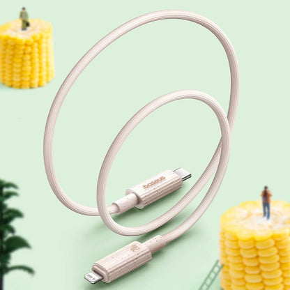 Kabel za podatke in polnjenje USB-C - Lightning Baseus Habitat, 20W, 2m, zelen P10360201631-01