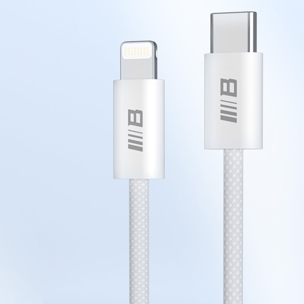 Kabel za podatke in polnjenje USB-C - Lightning Blueo, 20W, 2m, Bel
