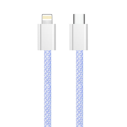 Podatkovni in polnilni kabel USB-C - Lightning ColorWay CW-CBPDCL061, 27W, 1m, Vijolična