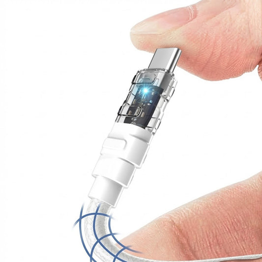 Kabel za podatke in polnjenje USB-C - Lightning Lito LD05, 27W, 1m, Bel