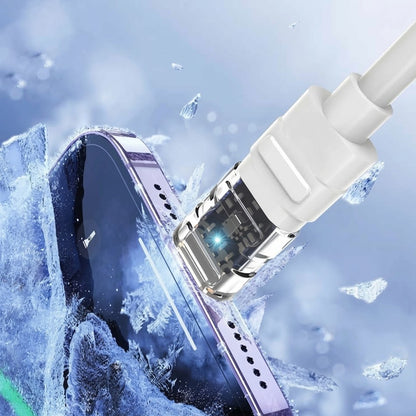 Kabel za podatke in polnjenje USB-C - Lightning Lito LD05, 27W, 1m, Bel