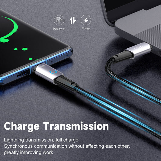 Podatkovni in polnilni kabel USB-C - Lightning Lito LD10CL, 30W, 1m, črn