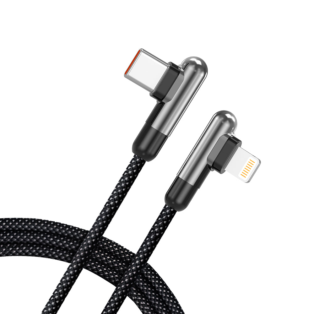 USB-C - Lightning podatkovni in polnilni kabel Lito LD13CL, 30W, 1m, črn