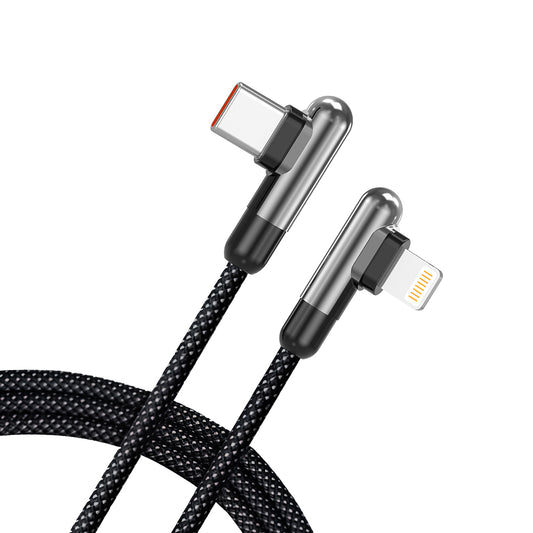 USB-C - Lightning podatkovni in polnilni kabel Lito LD13CL, 30W, 1m, črn