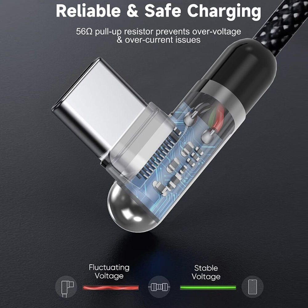 USB-C - Lightning podatkovni in polnilni kabel Lito LD13CL, 30W, 1m, črn