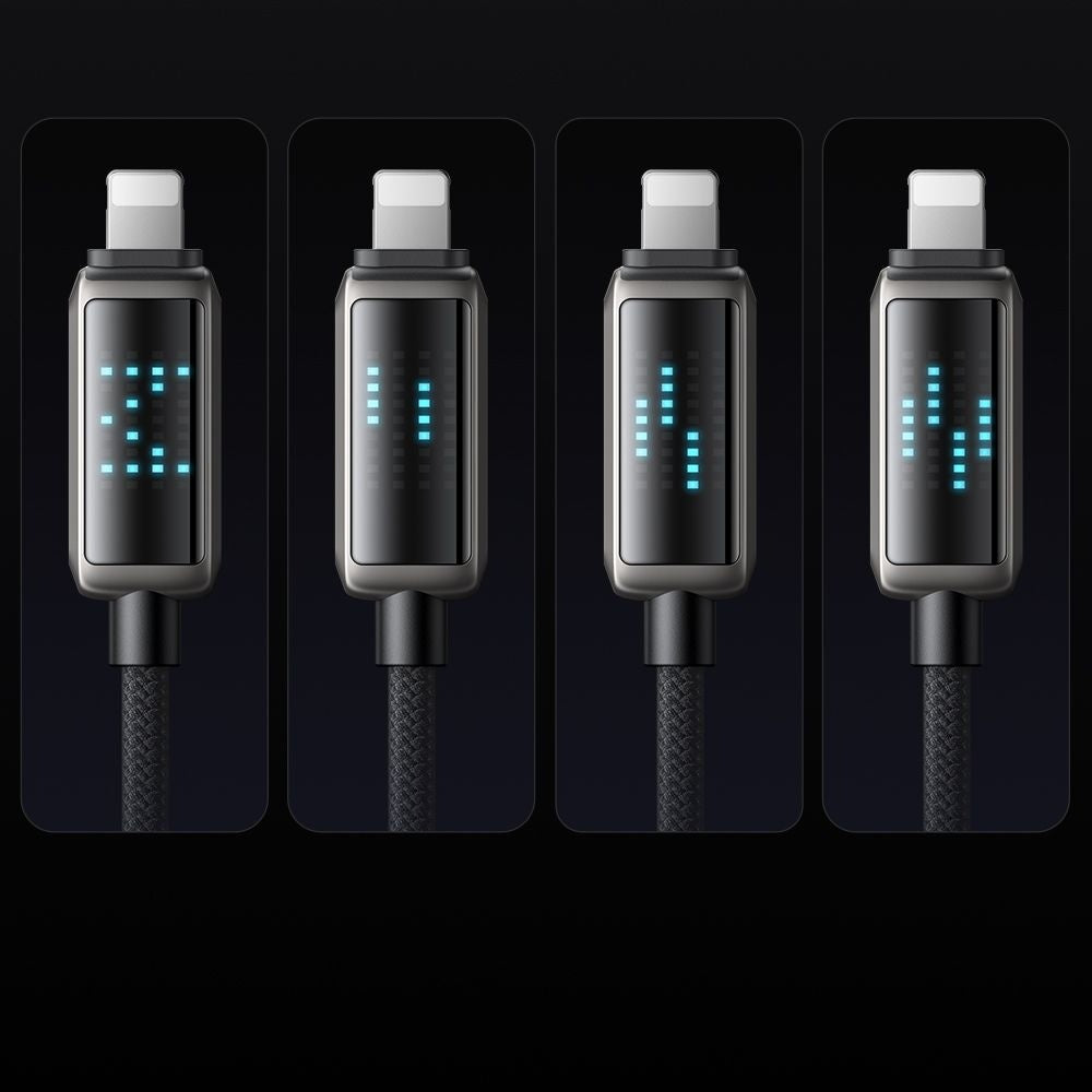 Podatkovni in polnilni kabel USB-C - Lightning McDodo CA-2630 Display, 36W, 1.2m, črn