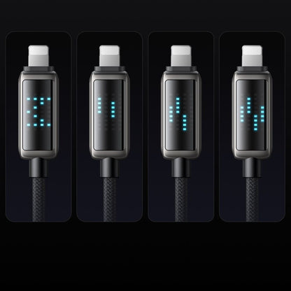 Podatkovni in polnilni kabel USB-C - Lightning McDodo CA-2630 Display, 36W, 1.2m, črn