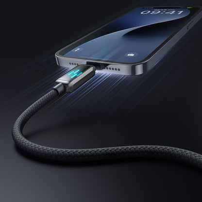 Podatkovni in polnilni kabel USB-C - Lightning McDodo CA-2630 Display, 36W, 1.2m, črn