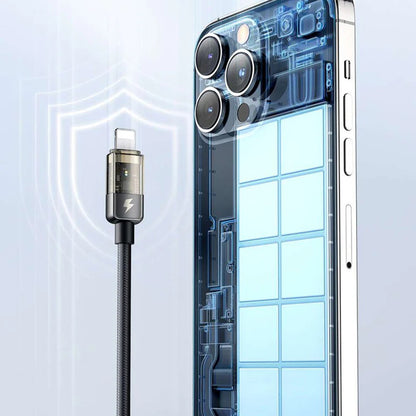 Podatkovni in polnilni kabel USB-C - Lightning McDodo CA-3160 Auto Power Off, 36W, 1.2m, črn