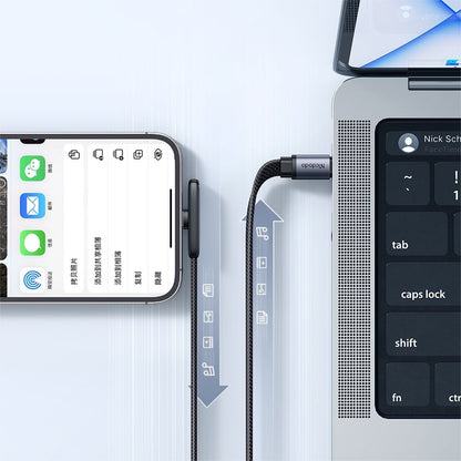 Podatkovni in polnilni kabel USB-C - Lightning McDodo CA-3350 Angled, 36W, 1.2m, črn