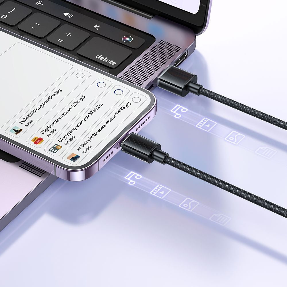 Podatkovni in polnilni kabel USB-C - Lightning McDodo CA-3640, 18W, 1.2m, črn